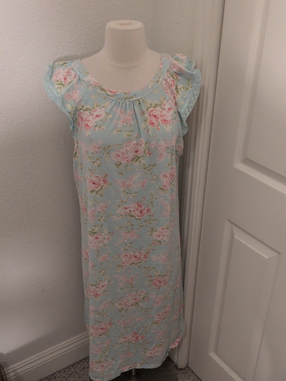 Nap House Gardening Dress Grannycore Cottagecore Vintage Floral Cotton Large